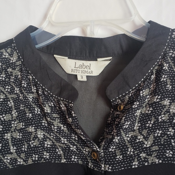 LABEL RITU KUMAR Black Sheer Top
Size 3 NWOT - Picture 6 of 8